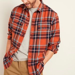 Regular-Fit Built-In Flex Plaid Flannel